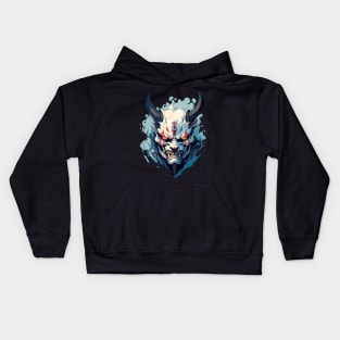 Yokai Oni Hannya Masked Demon Kids Hoodie